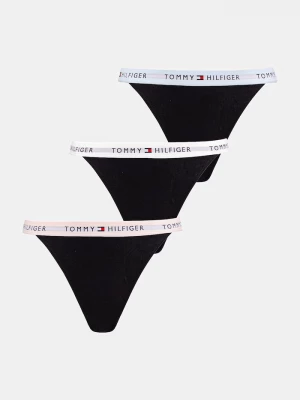 Obrázek produktu Tommy Hilfiger tanga dámské bavlněné s elastanem 3-pack černá