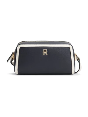 Obrázek produktu TOMMY HILFIGER Taška přes rameno 'Colour-blocked TH Monogram Camera' noční modrá / bílá