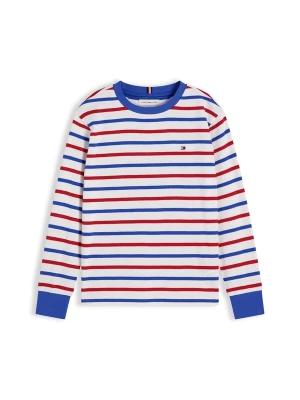Obrázek produktu TOMMY HILFIGER Tričko 'Essential Stripe Relaxed Long Sleeve' modrá / červená / bílá