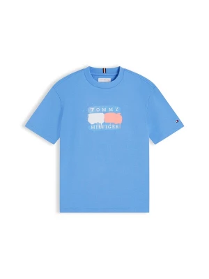 Obrázek produktu TOMMY HILFIGER Tričko 'Flag Graffiti' modrá / melounová / bílá
