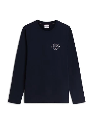 Obrázek produktu TOMMY HILFIGER Tričko 'Logo Long Sleeve' námořnická modř / bílá