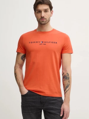 Obrázek produktu Tommy Hilfiger tričko pánské bavlněné oranžová