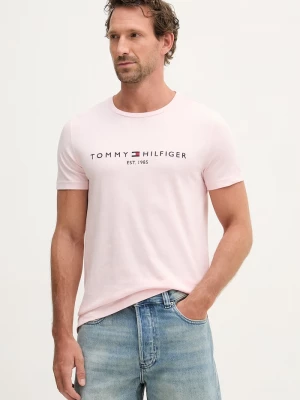 Obrázek produktu Tommy Hilfiger tričko pánské bavlněné růžová