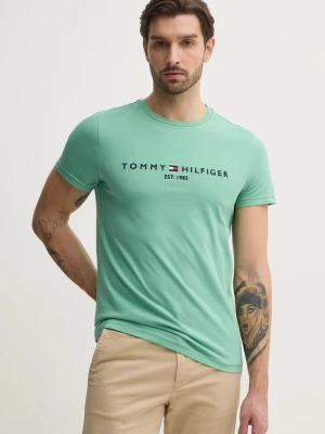Obrázek produktu Tommy Hilfiger tričko pánské bavlněné zelená