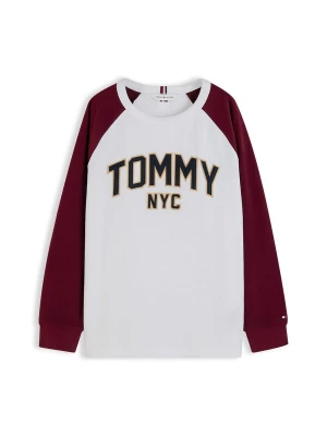 Obrázek produktu TOMMY HILFIGER Tričko 'VARSITY' béžová / tmavě červená / černá / bílá