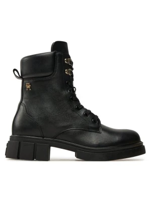 Obrázek produktu Tommy Hilfiger Turistická obuv Lace-Up Biker Leather FW0FW08167 Černá