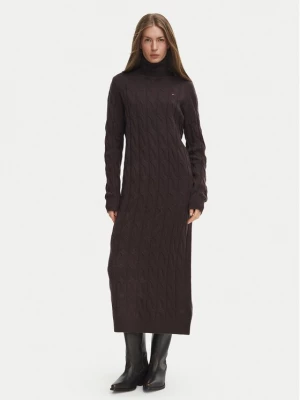 Obrázek produktu Tommy Hilfiger Úpletové šaty WW0WW46429 Tmavě hnědá Slim Fit