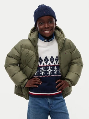 Obrázek produktu Tommy Hilfiger Vatovaná bunda Essential KB0KB10091 Tmavě zelená Regular Fit
