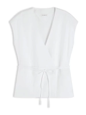 Obrázek produktu TOMMY HILFIGER Vesta k obleku 'Blend Wrap Waistcoat' bílá