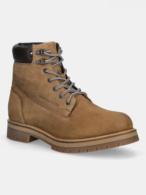 Obrázek produktu Tommy Hilfiger Vysoké kožené boty Tommy Hilfiger FLEX TH OUTDOOR W NBK BOOT hnědá