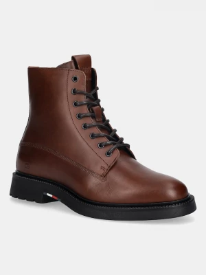 Obrázek produktu Tommy Hilfiger Vysoké kožené boty Tommy Hilfiger HILFIGER COMFORT LWT LTH BOOT hnědá