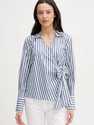 Obrázek produktu Tommy Hilfiger zavinovací halenka dámská bavlněná modrá