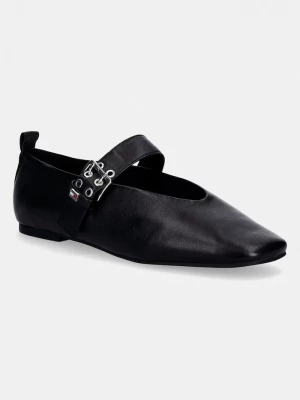 Obrázek produktu Tommy Jeans baleríny kožené TJW BALLERINA BUCKLE černá