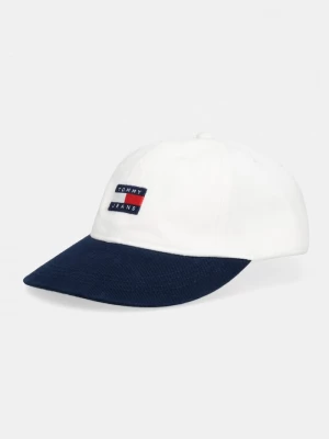 Obrázek produktu Tommy Jeans baseballová čepice pánská bavlněná bílá