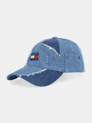 Obrázek produktu Tommy Jeans baseballová čepice pánská bavlněná modrá