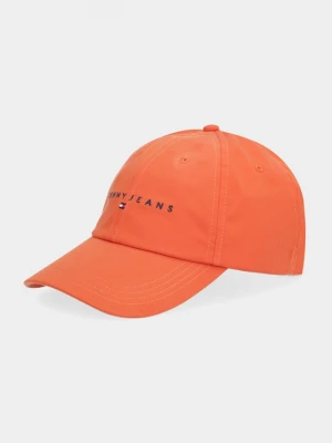 Obrázek produktu Tommy Jeans baseballová čepice pánská bavlněná oranžová