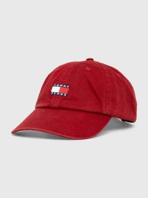 Obrázek produktu Tommy Jeans Bavlněná baseballová čepice Tommy Jeans burgundské