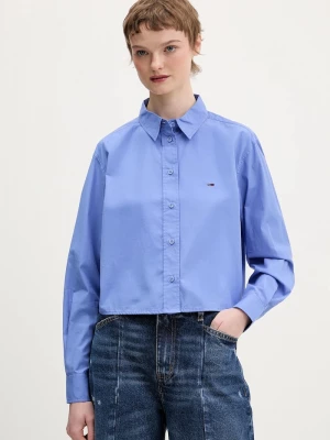Obrázek produktu Tommy Jeans Bavlněná košile Tommy Jeans fialová