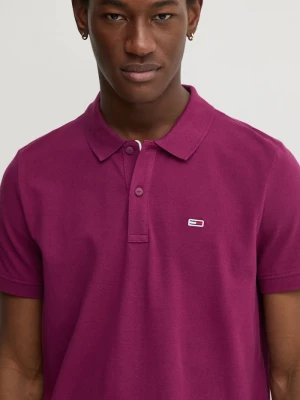 Obrázek produktu Tommy Jeans Bavlněné polo tričko Tommy Jeans fialová