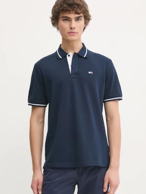 Obrázek produktu Tommy Jeans Bavlněné polo tričko Tommy Jeans námořnická modř