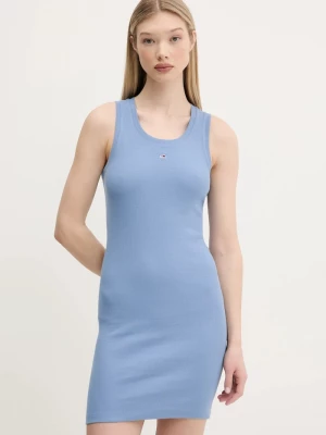 Obrázek produktu Tommy Jeans bodycon šaty bavlněné s elastanem modrá