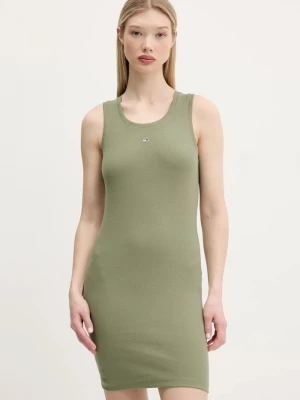 Obrázek produktu Tommy Jeans bodycon šaty bavlněné s elastanem zelená
