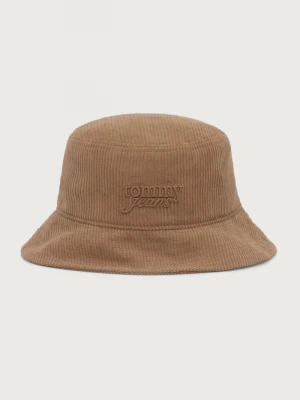 Obrázek produktu Tommy Jeans bucket klobouk dámský manšestrový béžová