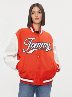 Obrázek produktu Tommy Jeans Bunda bomber Letterman DW0DW17233 Červená Relaxed Fit
