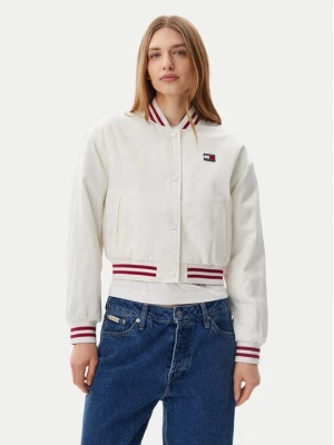 Obrázek produktu Tommy Jeans Bunda bomber Satin Coach DW0DW20229 Bílá Regular Fit