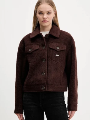 Obrázek produktu Tommy Jeans Bunda s příměsí vlny Tommy Jeans hnědá