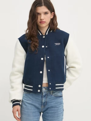 Obrázek produktu Tommy Jeans Bunda z vlněné směsi Tommy Jeans námořnická modř