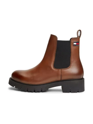 Obrázek produktu Tommy Jeans Chelsea boty hnědá / černá