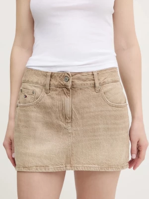 Obrázek produktu Tommy Jeans Džínová sukně Tommy Jeans béžová