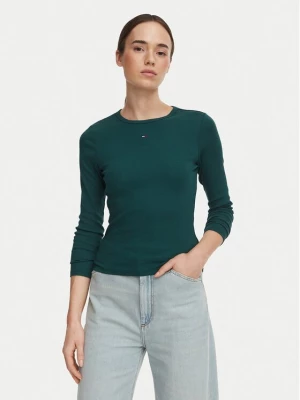 Obrázek produktu Tommy Jeans Halenka Essential DW0DW17387 Tmavě zelená Slim Fit