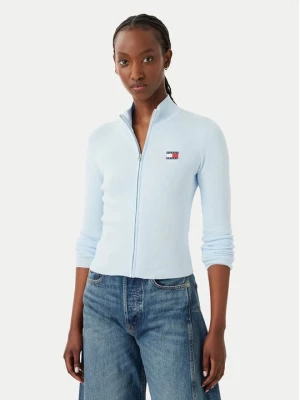 Obrázek produktu Tommy Jeans Kardigan DW0DW20967 Světle modrá Slim Fit