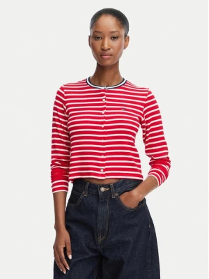 Obrázek produktu Tommy Jeans Kardigan DW0DW22805 Červená Slim Fit