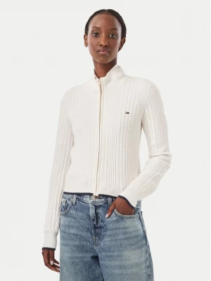 Obrázek produktu Tommy Jeans Kardigan DW0DW23355 Krémová Slim Fit