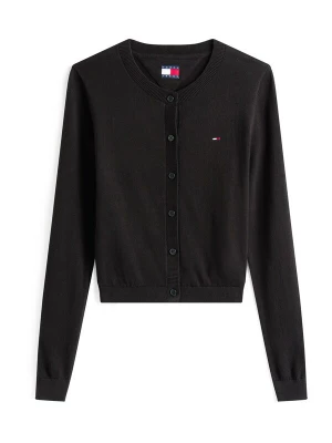 Obrázek produktu Tommy Jeans Kardigan 'Flag Embroidery Slim' černá
