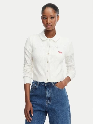 Obrázek produktu Tommy Jeans Kardigan Pointelle DW0DW22931 Bílá Regular Fit