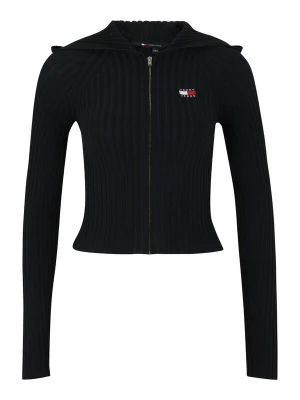 Obrázek produktu Tommy Jeans Kardigan 'Tommy Badge Slim Zip-thru' červená / černá / bílá