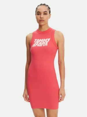 Obrázek produktu Tommy Jeans Každodenní šaty Bubble DW0DW21351 Korálová Slim Fit