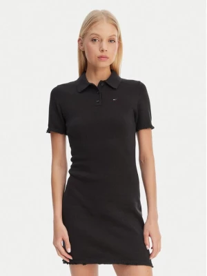 Obrázek produktu Tommy Jeans Každodenní šaty Lettuce DW0DW22336 Černá Slim Fit