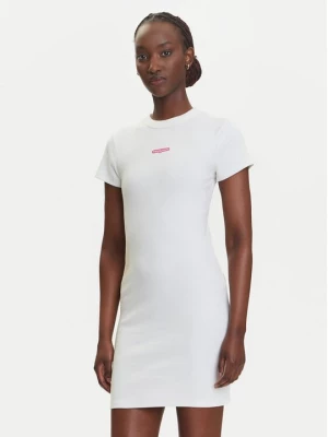 Obrázek produktu Tommy Jeans Každodenní šaty Script DW0DW21186 Écru Slim Fit Krémová