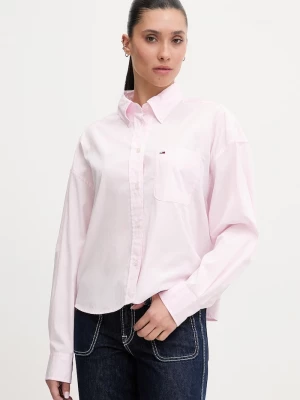 Obrázek produktu Tommy Jeans košile dámská bavlněná růžová