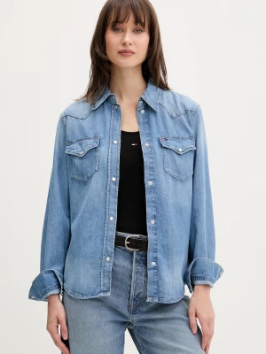 Obrázek produktu Tommy Jeans košile dámská džínová modrá