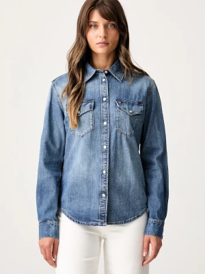 Obrázek produktu Tommy Jeans košile dámská džínová modrá