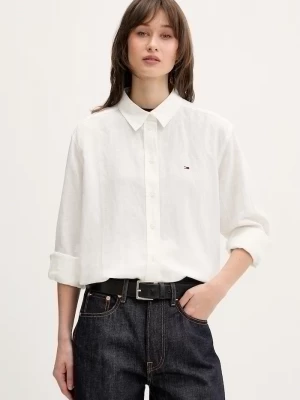Obrázek produktu Tommy Jeans košile dámská se lnem béžová