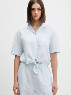 Obrázek produktu Tommy Jeans košile dámská se lnem modrá
