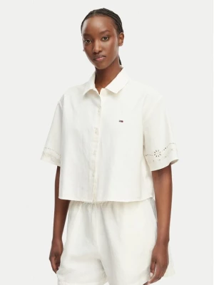 Obrázek produktu Tommy Jeans Košile DW0DW22214 Krémová Relaxed Fit