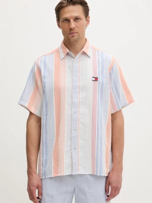Obrázek produktu Tommy Jeans košile pánská bavlněná oranžová